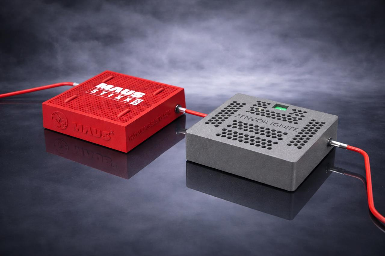 MAUS Stixx PRO connected to Zenzor Ignite sensor